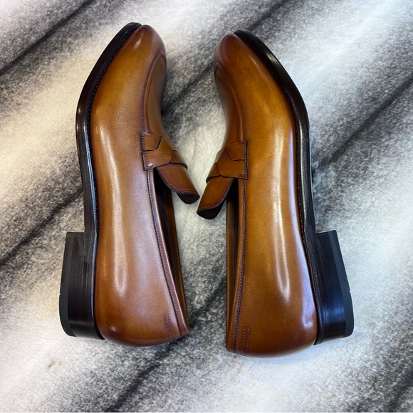 Salvatore Ferragamo Tramezza Backer Ambre Calf Leather Loafer - Picture 5 of 11